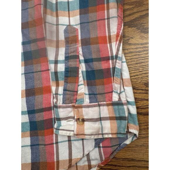 Collectif Plaid Button Up Men's XL Colorful 100% Cotton Single Needle Tailoring - Picture 3 of 10